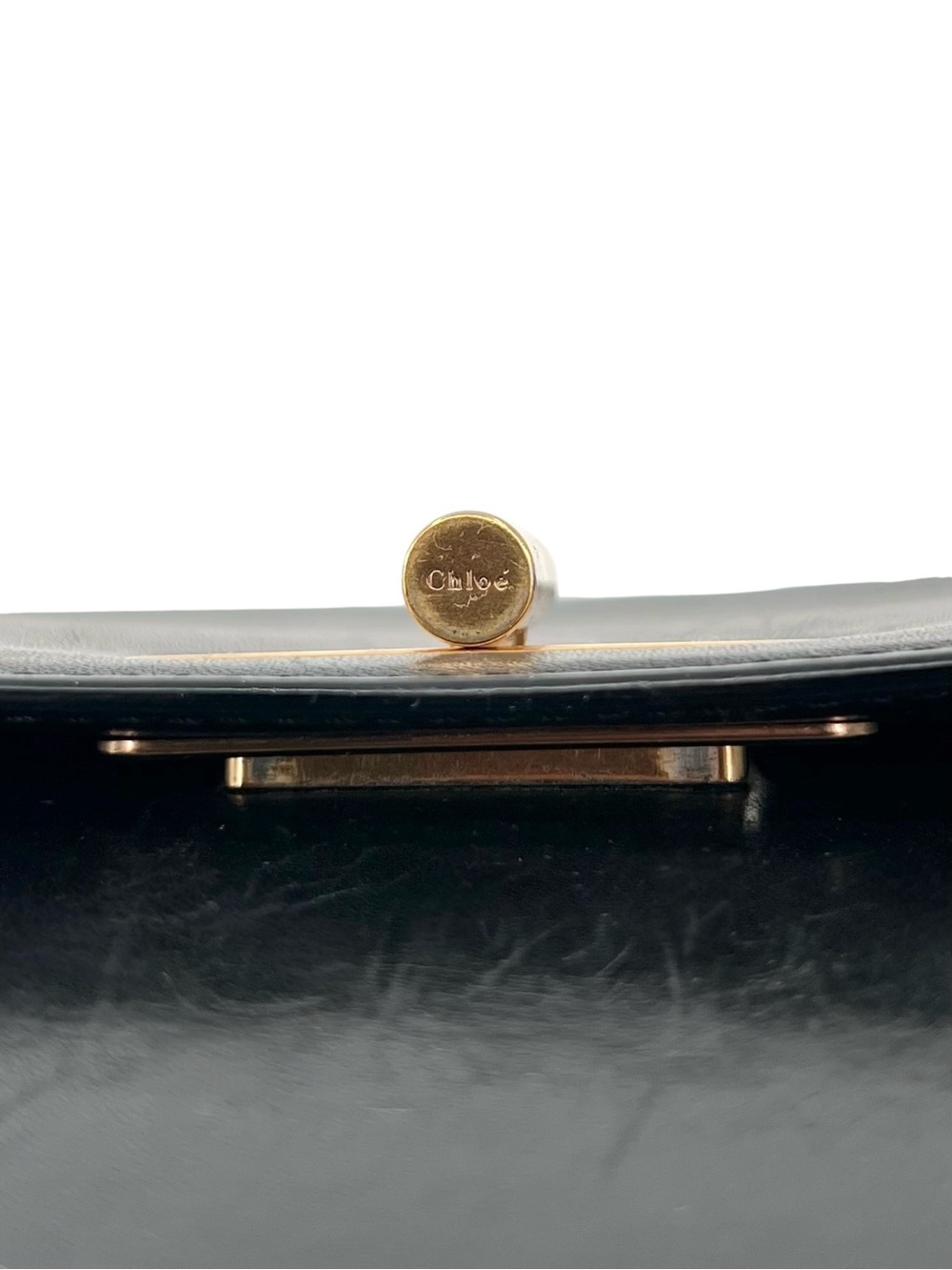 Authenticated Chloe Black Leather Box Crossbody Bag with Authenticity Card - Picture 11 of 16